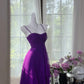 ✨Girlhomeshops-Purple Simple Fashion Short Chiffon Homecoming Dress Birthday Party Dress gh4989