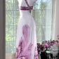 Girlhomeshops-Purple Beaded Floral Elegant Long Chiffon Prom Dress Evening Dress Party Dress Date Dress gh5081