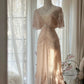 Light Pink Romantic Gorgeous Exquisite Elegant Beaded Long Chiffon Evening Dress Prom Dress Prom Dress Birthday Vacation Party Dress gh4046