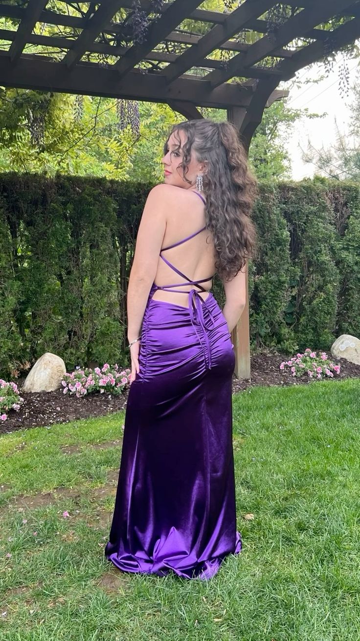Purple/Blue Fashion Elegant Sweetheart Neck Strap Long Slim Satin Formal Prom Dress Evening Dress Party Dress Graduation Dress gh3468