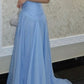 girlhomeshops-Blue Tulle Fashionable And Simple Ball Gown/Graduation Dress gh6107