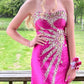 girlhomeshops-Formal Dress With Delicate Pink Beads gh6117