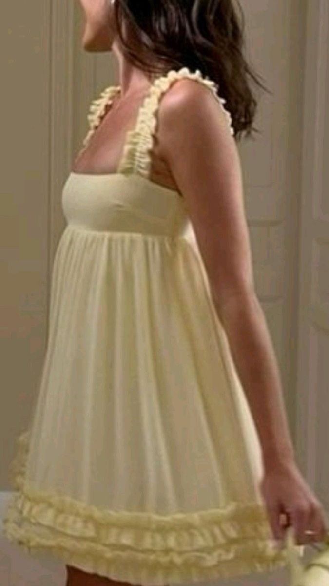 Girlhomeshops-Gelb süße Mode kurze Chiffon Homecoming Kleid Geburtstagskleid gh5288