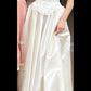 Light Ivory White Vintage Fashion Delicate Floral Elegant Spaghetti Strap Square Neck Long Satin Ball Gown Evening Dress Wedding Party Bridesmaid Dresses Prom Dresses gh3784