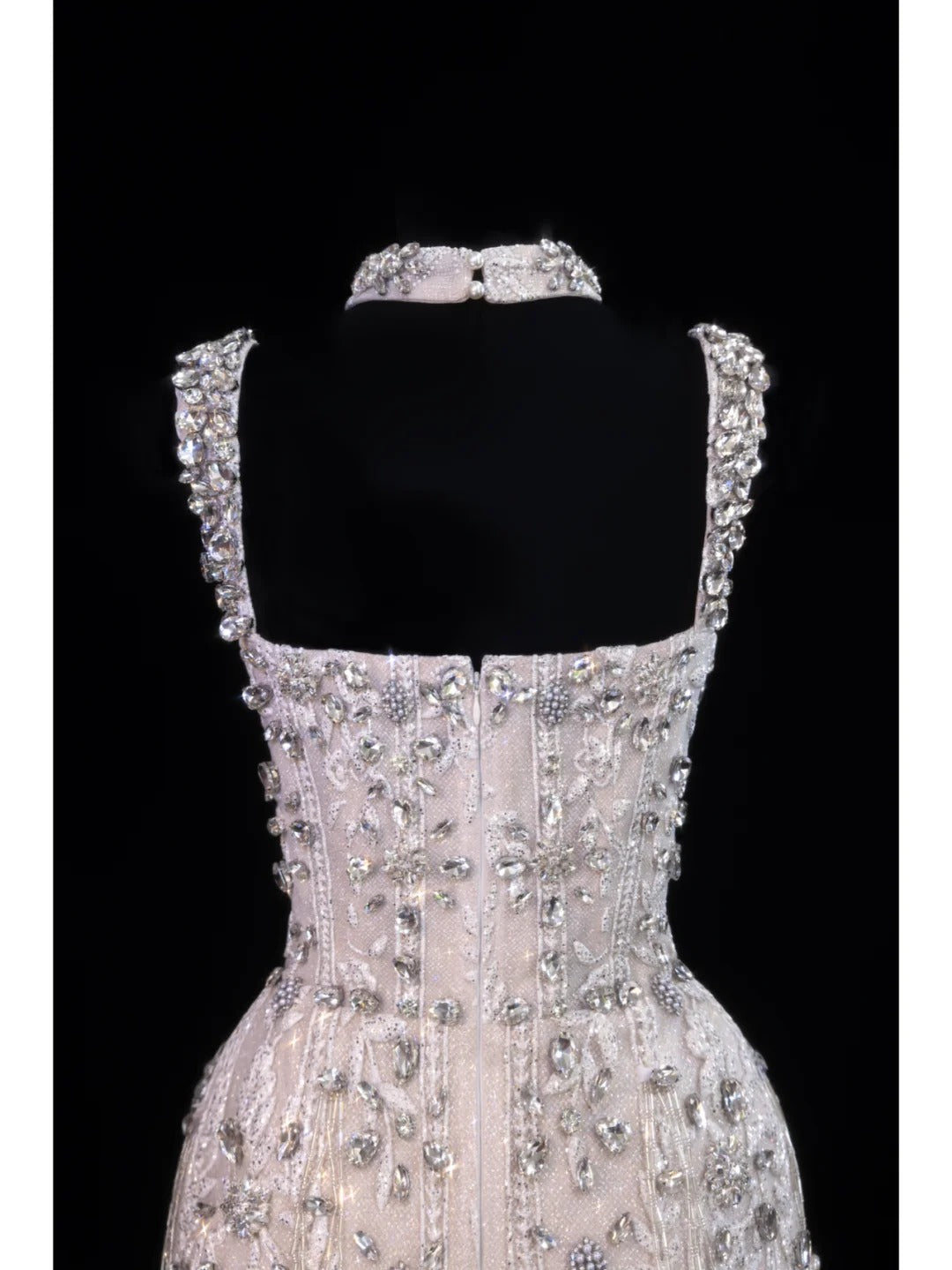 Girlhomeshops - Robe de soirée courte en satin rose à perles, tenue de fête d'anniversaire, gh5376