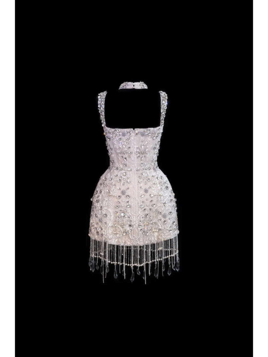 Girlhomeshops - Robe de soirée courte en satin rose à perles, tenue de fête d'anniversaire, gh5376