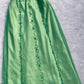 Robe de soirée longue en satin et tulle, élégante et délicate, motif floral, avec perles, style Green Fashion, gh3703