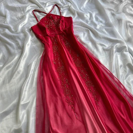 Robe de soirée longue en mousseline de soie, robe de soirée ...