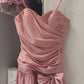 girlhomeshops-satin pink color homecoming dresses tight hoco dresses  gh5805