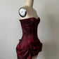 girlhomeshops-Vintage Burgundy corset homecoming dresses tight hoco dresses gh5808