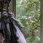 Dark Sweet Lolita Black-Purple Contrast Lace-Up Ballgown - Tea Party & Cosplay Dress gh6553