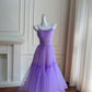 Robe de bal longue fluide en mousseline de soie menthe pour fête d'anniversaire gh4405