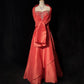 Red Gorgeous Vintage Shiny Elegant Delicate Rhinestone Beaded Satin Floor Length Fairy Ball Gown Evening Gown Party Gown Prom Gown Red Waltz gh3854