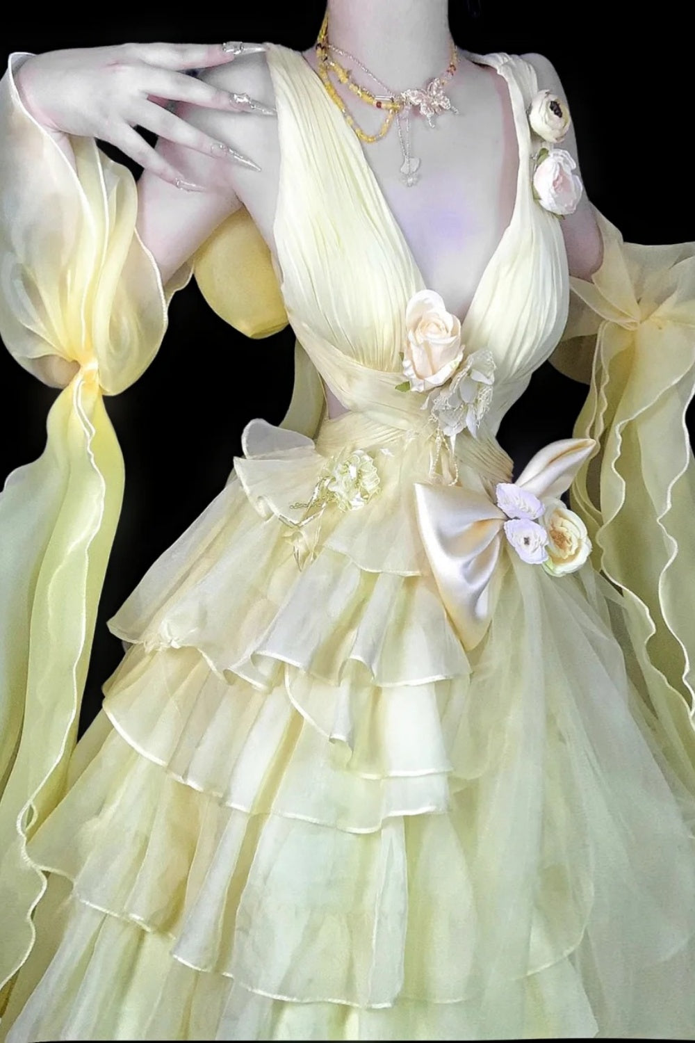 Retro elegant long evening dress gh6847