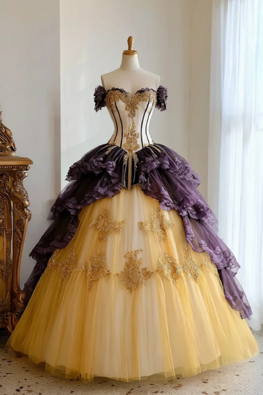 Vintage Court Long Ball Gown gh6709