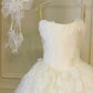 Girlhomeshops-White floral lace long elegant tulle wedding prom dress gh5436
