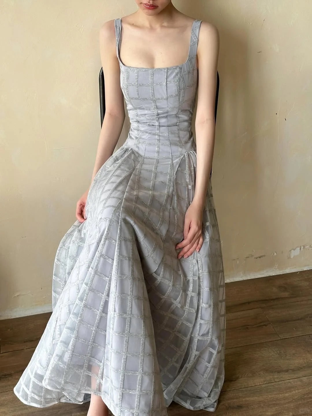 Girlhomeshops - Robe de bal longue en tulle bleu clair, simple et élégante, gh5605