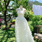 Girlhomeshops-White sweet long chiffon ball gown homecoming dress birthday party dress gh5048