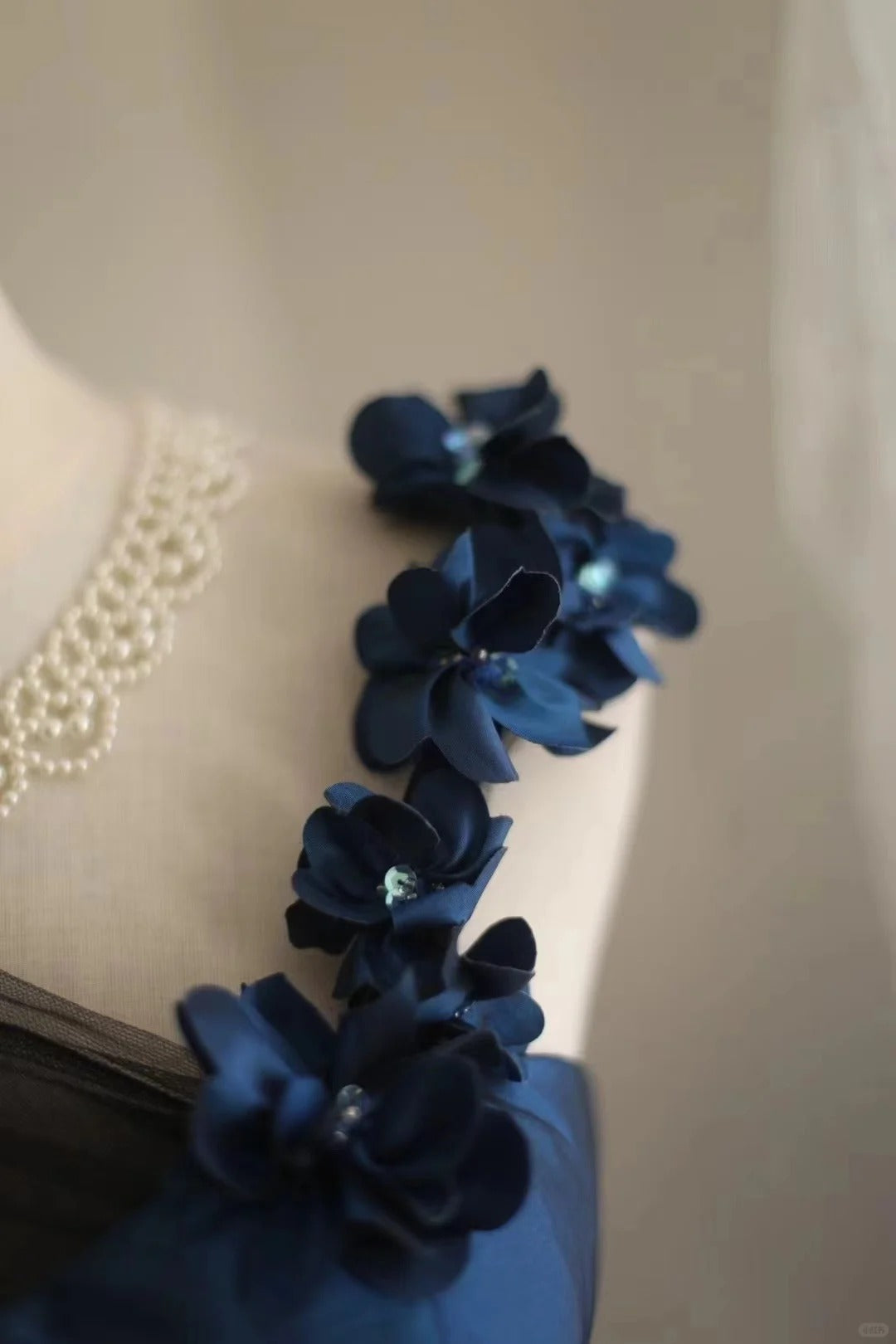 Blue floral short satin homecoming dress birthday party dress small orchid gh4304