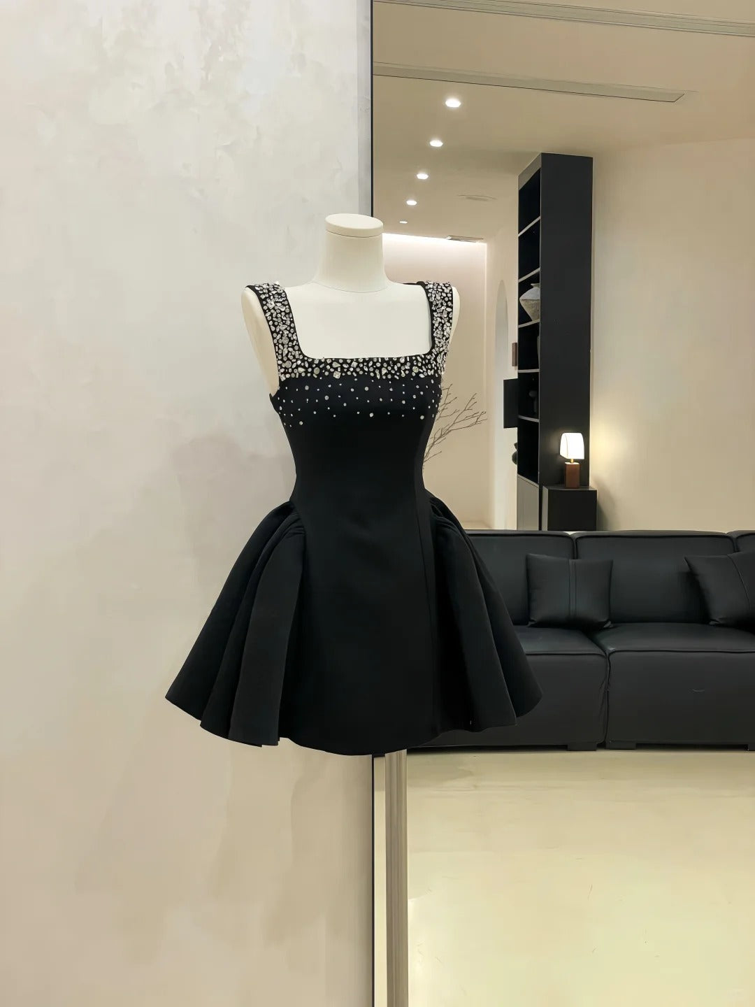 Black/White/Burgundy Beaded beautiful princess Homecoming Dress Short Satin Ball Gown Evening Gown Birthday Gown gh4522
