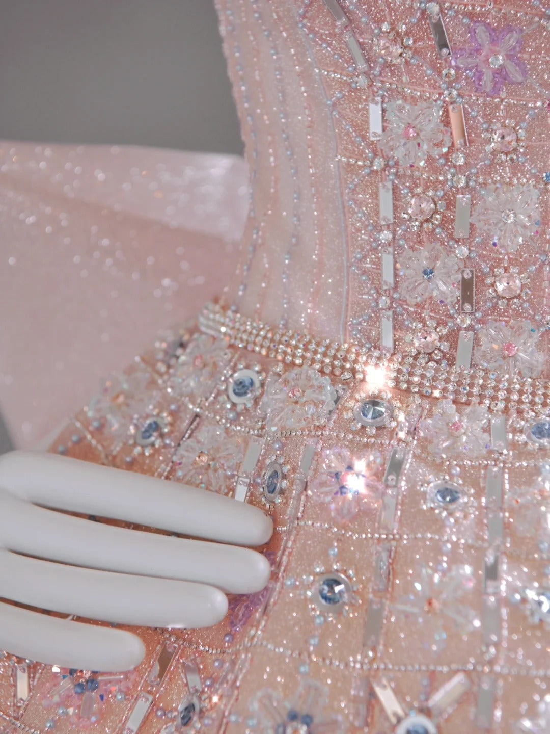 Girlhomeshops-Pink Exquisite Beading Fashion Short Satin Homecoming Dress Birthday Party Dress gh5413