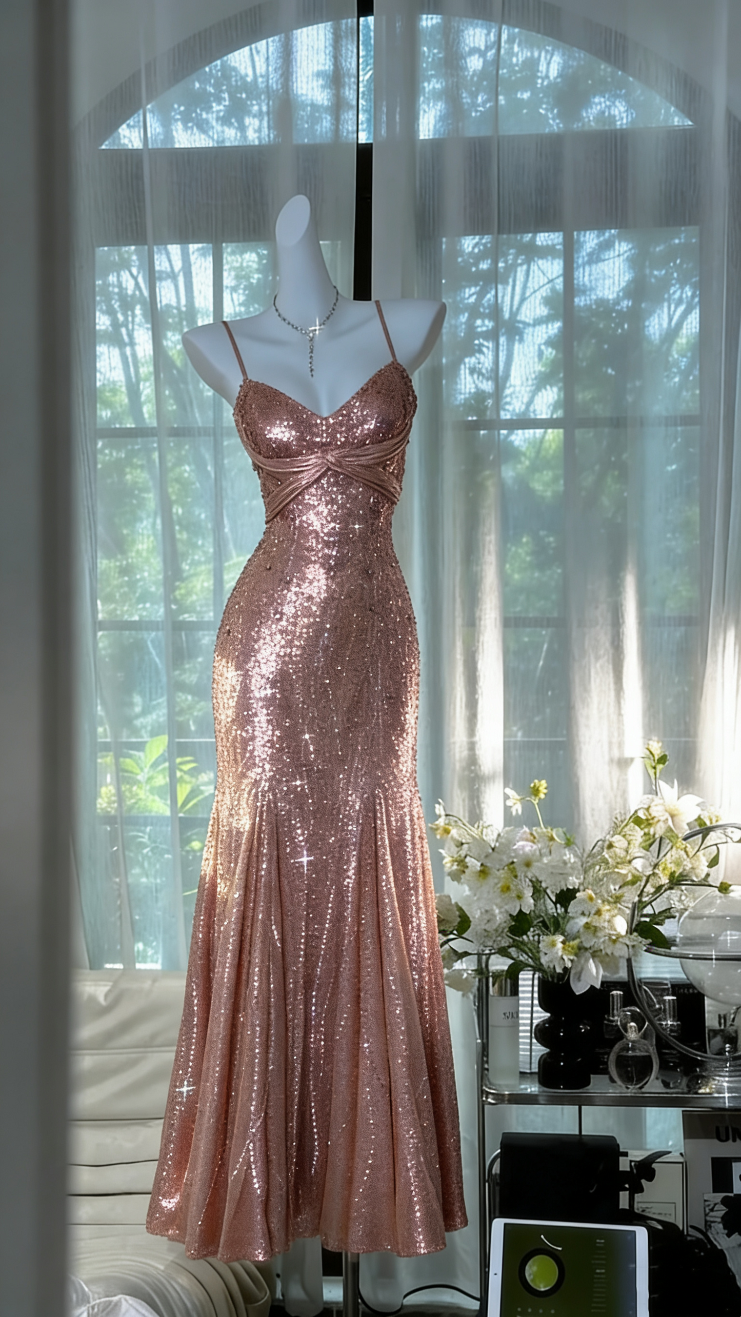 Gold Grass Green Vintage Beading Long Elegant Chiffon Homecoming Dress Ball Dress Evening Dress Birthday Party Dress Date Dress Prom Dress gh4681