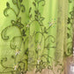 Green exquisite beaded vintage fashion floral long satin tulle ball gown evening dress gh4433