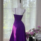 ✨Girlhomeshops-Purple Simple Fashion Short Chiffon Homecoming Dress Birthday Party Dress gh4989