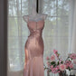 Pink Sexy Elegant Romantic Satin Long Ball Gown Evening Dress gh4401