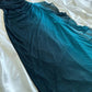 Robe de soirée longue en mousseline de soie turquoise, élégante et brillante, robe de bal, gh4237