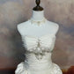 girlhomeshops-White, Delicately Beaded Long Satin Wedding Dress gh6291