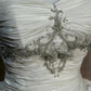 girlhomeshops-White, Delicately Beaded Long Satin Wedding Dress gh6291