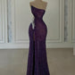 Girlhomeshops-Purple Shiny Sexy Elegant Long Sequin Slit Prom Dress Evening Dress Party Dress gh5034
