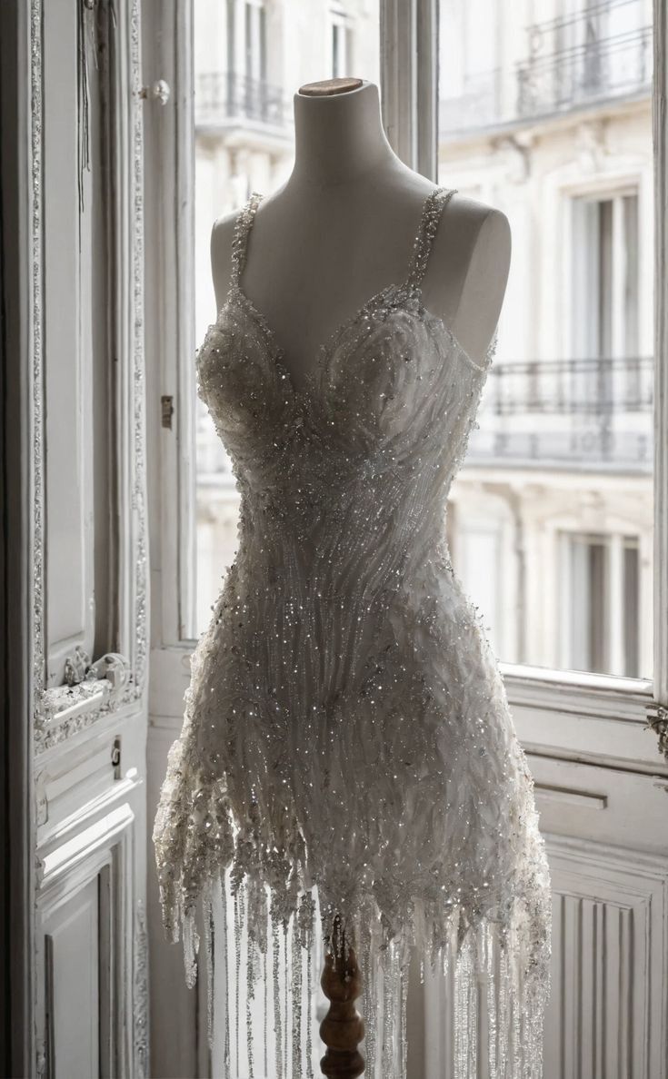 Girlhomeshops-New White Luxury Sweet Short Beaded Homecoming Dress Birthday Party Dress gh5193