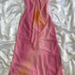 Pink Gorgeous Gradient Strapless Long Chiffon Elegant Ball Gown Evening Dress Party Dress gh3179