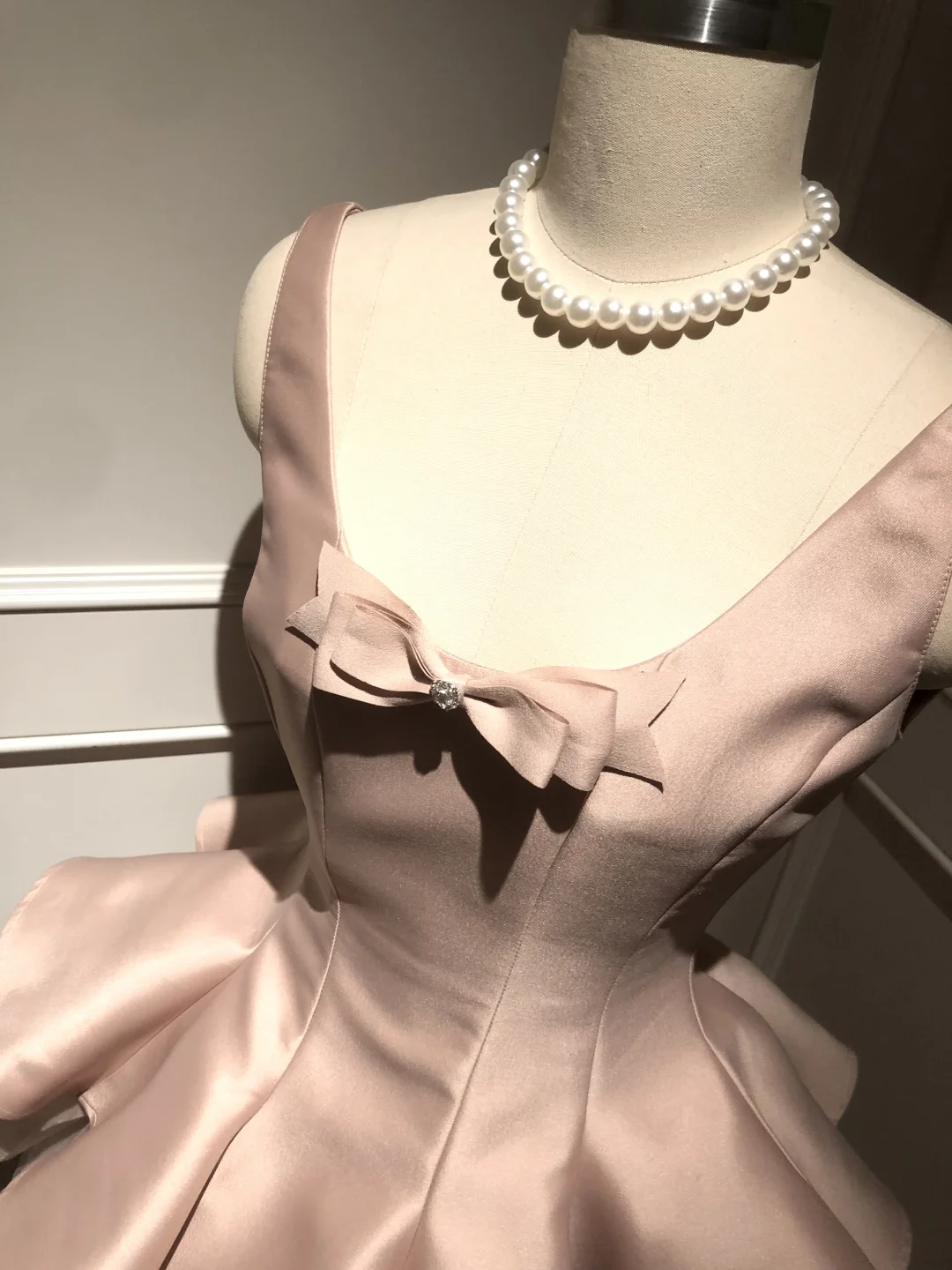 Pink Sweet Cute Elegant Short Tulle Satin Bow Decoration Homecoming Dress Evening Dress Birthday Party Dress Prom Dress Prom Dress gh4077