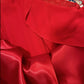 Red floral long satin tulle ball gown birthday party dress evening dress gh4414