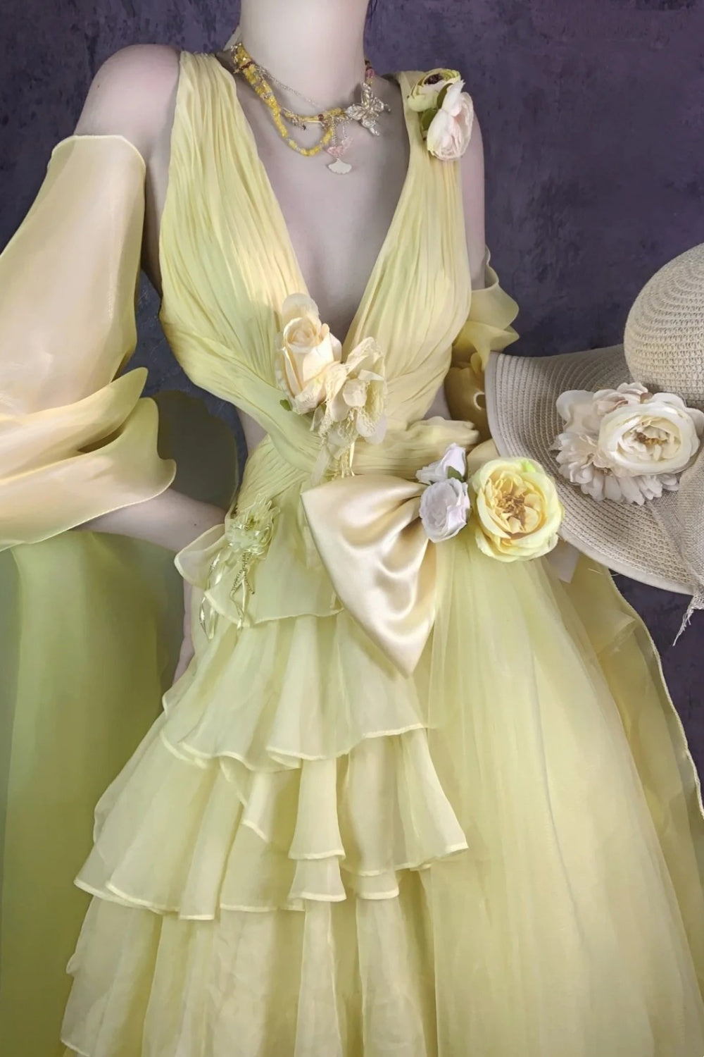 Retro elegant long evening dress gh6847