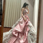 Robe de bal longue de princesse rose gh6659