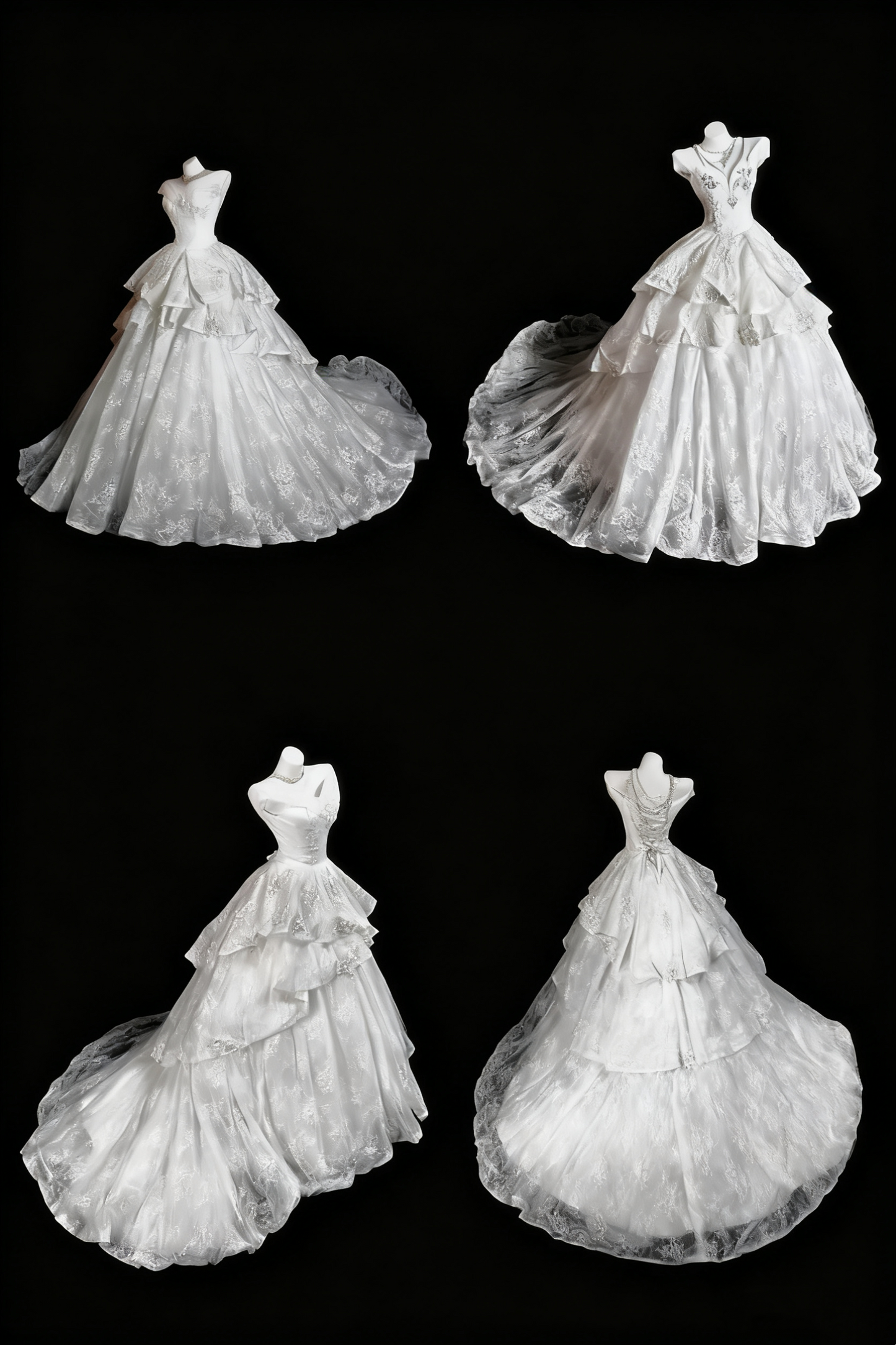 girlhomeshops - Robe de mariée longue en dentelle blanche, magnifique et exquise gh6281