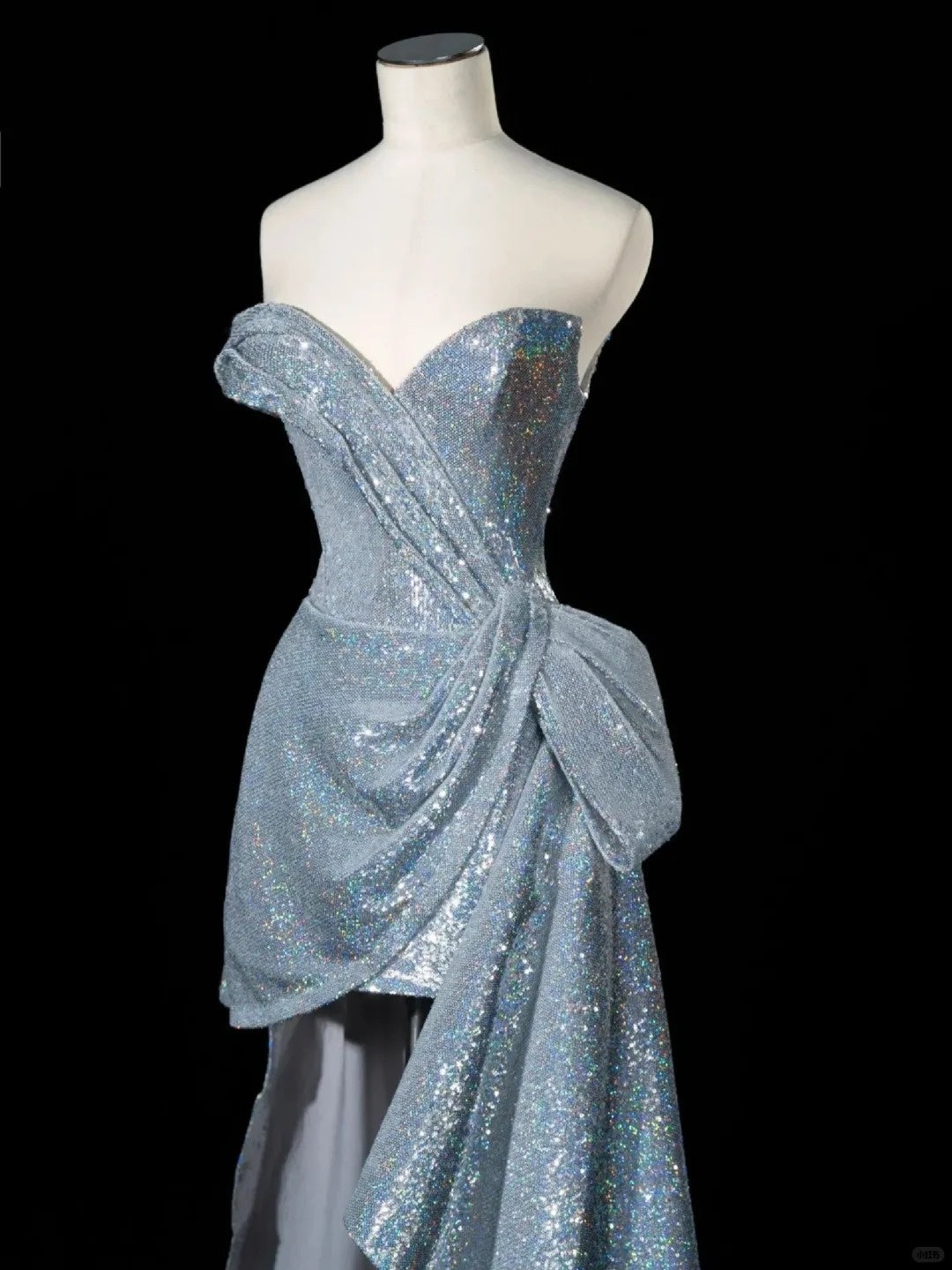 🌌Future space silver short starry bright romantic ball gown evening dress homecoming dress birthday dress prom dress gh4354