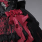 Girlhomeshops-Black red floral tulle lace short homecoming dress birthday dress gh5346