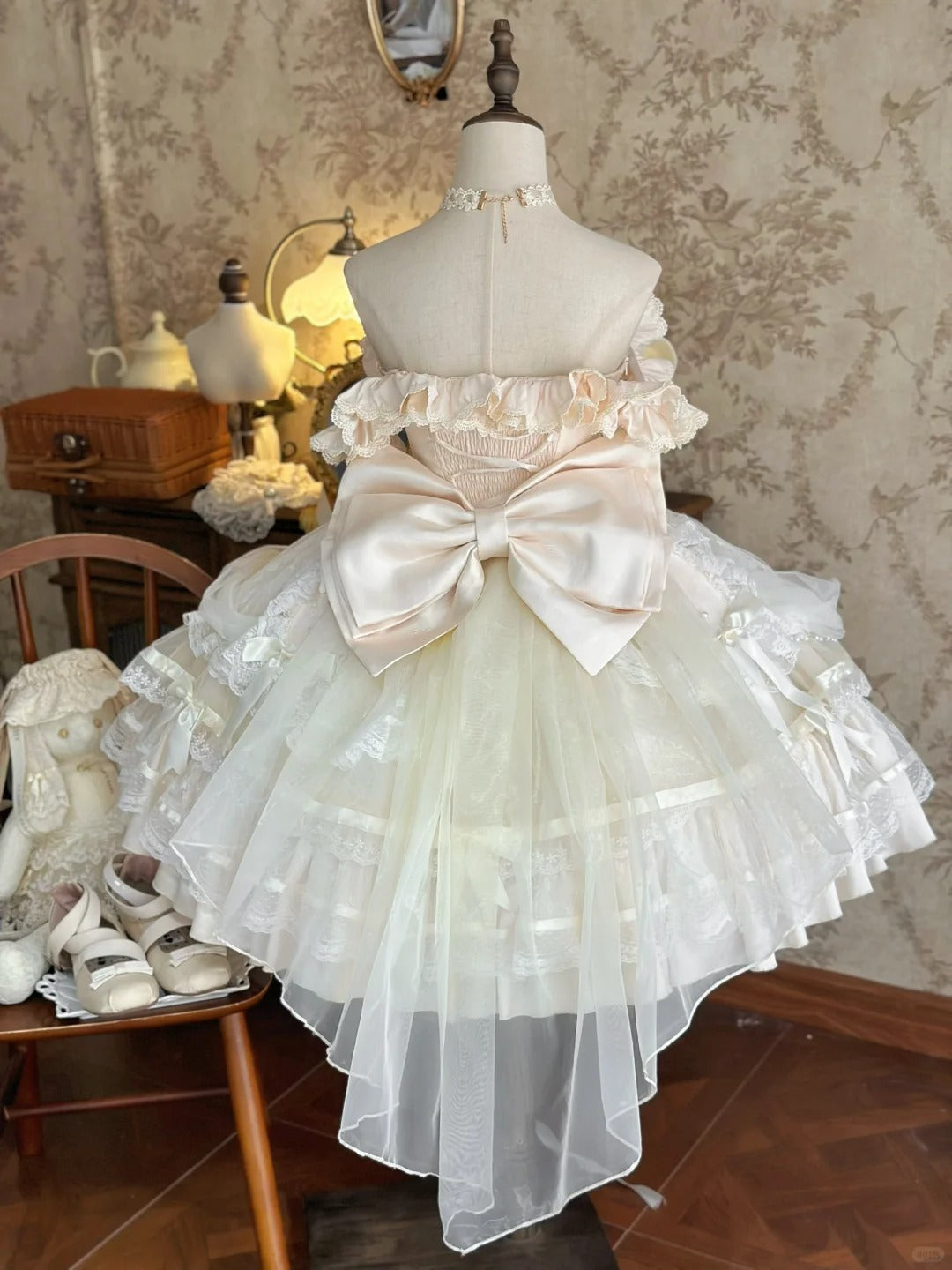 Girlhomeshops-White princess lace fashion short tulle homecoming dress birthday party dress gh5414