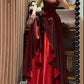 Burgundy Exquisite Beaded Long Floral Satin Tulle Ball Gown Evening Gown Graduation Gown gh4255