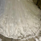 Girlhomeshops-White floral lace long elegant tulle wedding prom dress gh5436