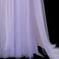 Märchenhaft luxuriöses, verträumtes Abendkleid im hellvioletten Tüll-Stil mit trägerloser Schleppe – Sternenlicht-Thema, Dinner- und Ballkleid gh6562