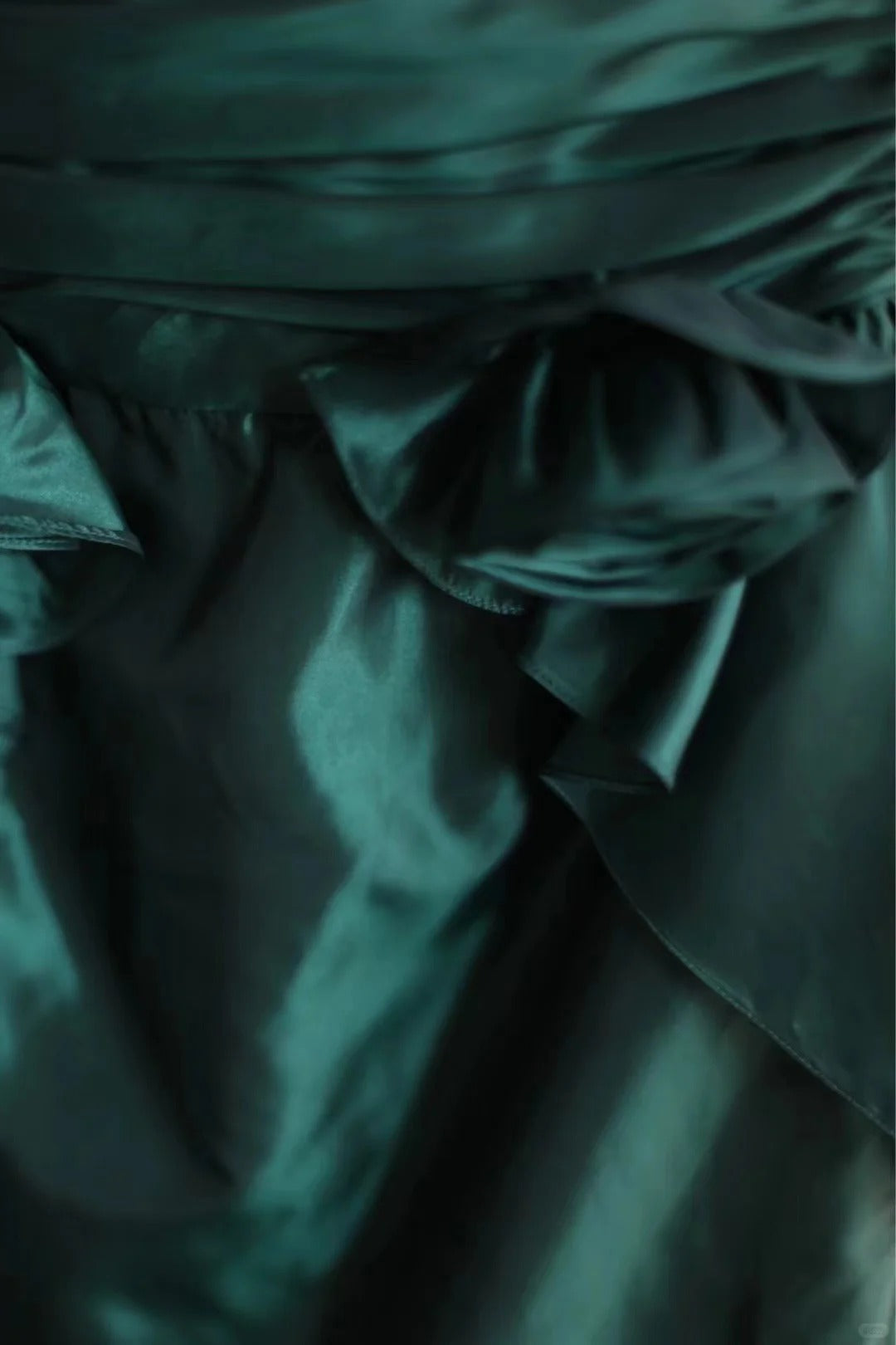 Green floral homecoming dress short satin prom dress evening dress graduation dress gh4494