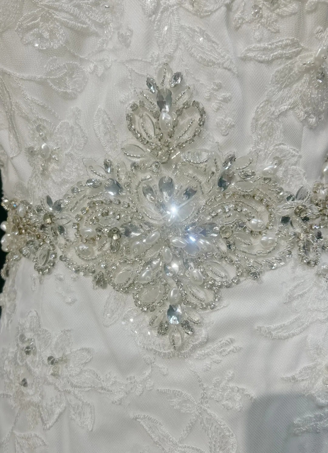 girlhomeshops - Robe de mariée longue en tulle blanc, ornée de perles exquises, magnifique gh6242