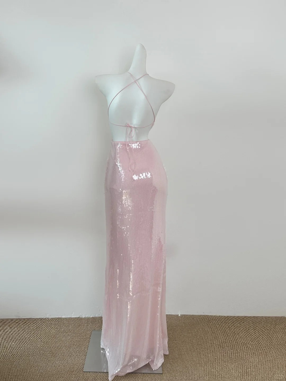 Pink Shiny Fashion Long Mermaid Sparkling Slim Fit Sequin Ball Gown Evening Dress Birthday Party Dress Prom Dress gh3799