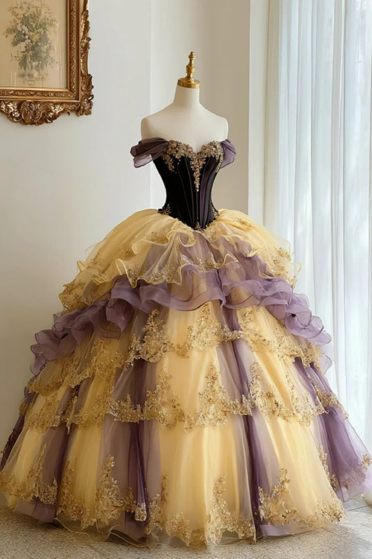 Vintage Court Long Ball Gown gh6710